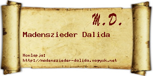 Madenszieder Dalida névjegykártya